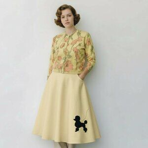 Angelon by Darlene Cardigan Angora Lambswool Floral Vintage